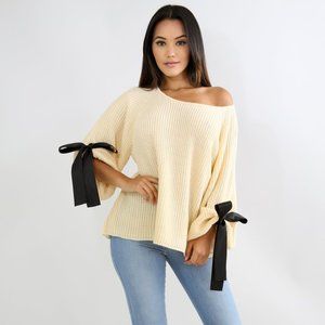 Goodtime USA Bow Sleeve Sweater